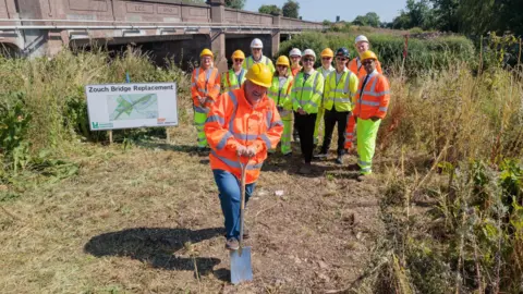 Leicestershire County Council turf cutting ceremony
