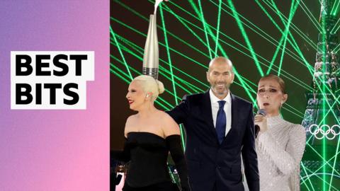 Lady Gaga, Celine Dion and Zinedine Zidane