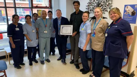 South Tyneside and Sunderland NHS Foundation Trust Staff at the hospital with the award