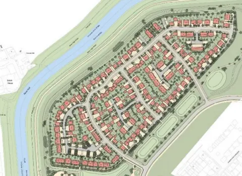 Beal Homes A site plan of the development