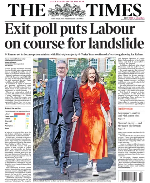 The headline in the Times: 