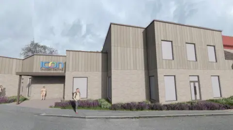 Artist impression of new cancer centre at Nuffield Health Derby Hospital