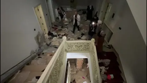 The interior of Assad residence