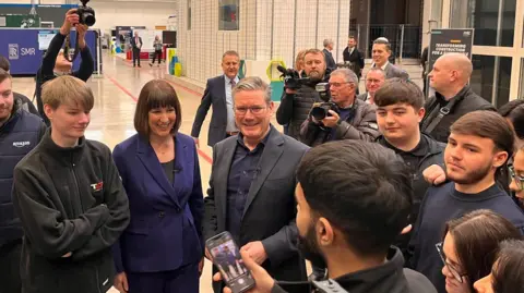 BBC Sir Keir Starmer at the Manufacturing Technology Centre in Coventry