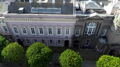BBC Jersey government building aerial view