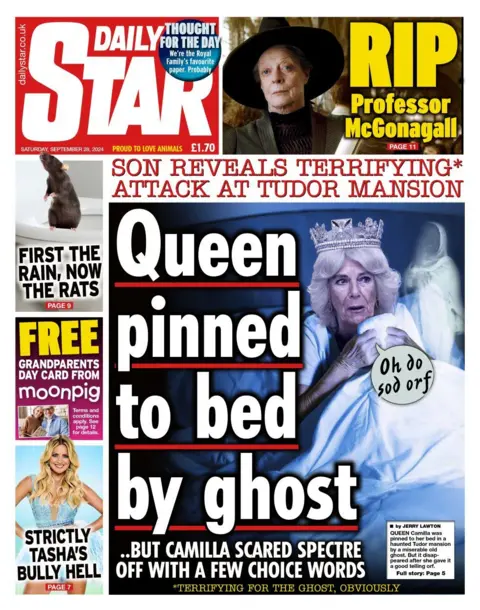 Daily Star beforehand   leafage   for 28 September 