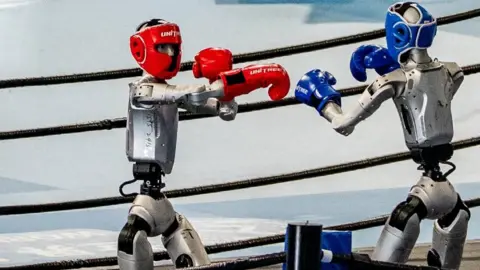 Humanoid robots show boxing skills 