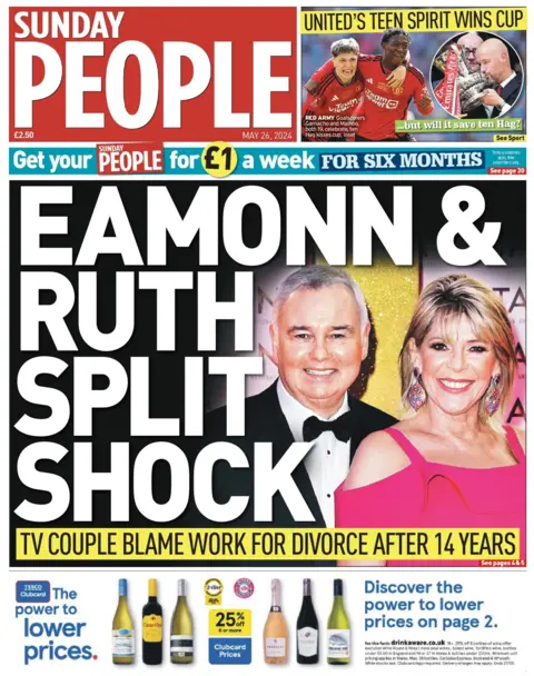 Sunday People: Eamonn and Ruth split shock