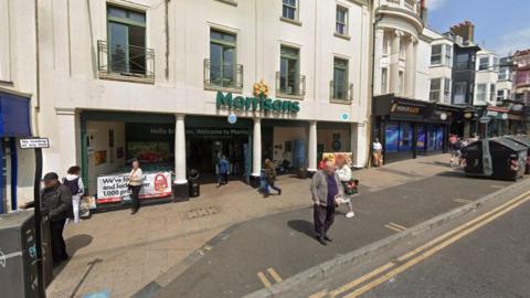 Morrison's supermarket in St James' Street, Brighton