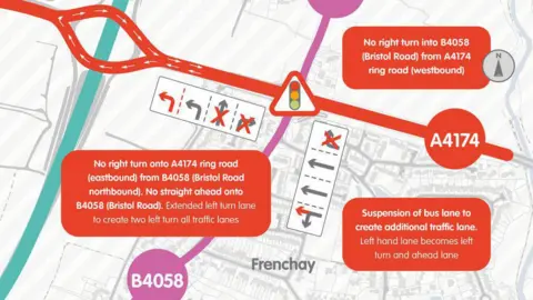 South Gloucestershire Council A graphic created by South Gloucestershire Council to show the restrictions that were introduced to tackle air pollution.