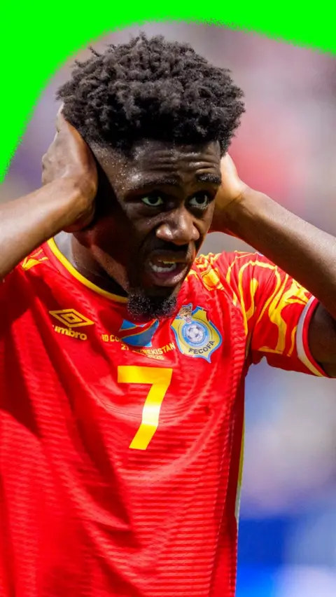 Nathanael Mbuku not happy after his goal was disallowed 