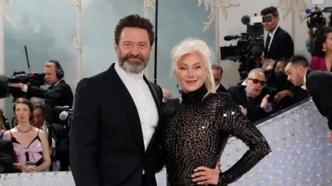 Hugh Jackman and Deborra-Lee Furness attend the 2023 Met Gala