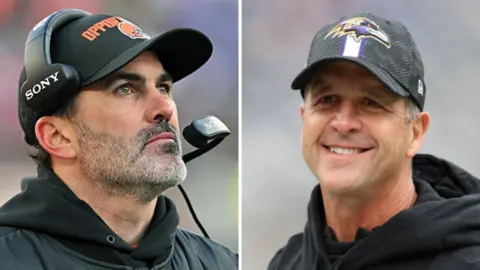 Kevin Stefanski and John Harbaugh