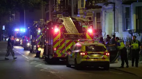 The Eddie Mitchell Grand Parade Brighton was closed to the public by emergency services.