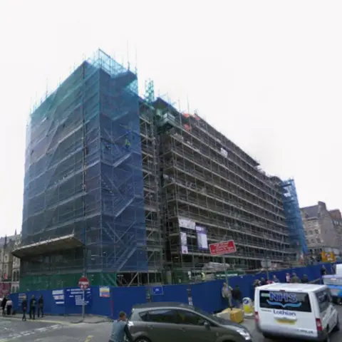 The hotel under construction in 2008
