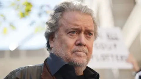 Getty Images Steve Bannon in Washington DC on 21 October 2022 