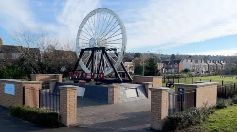 The miners memorial in Huntington