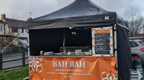 Bah Bah Mezze Pop-up tent