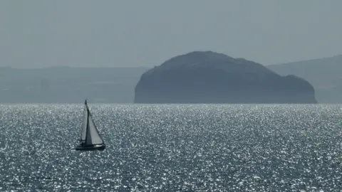 KIM BENNETT A yacht on the Firth of Forth.