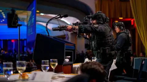 security forces deploy at the event