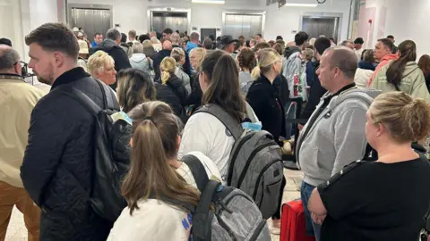 Lisa Ruston There were long queues on Wednesday