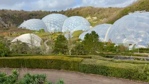 BBC A view of the Eden Project biomes near St Austell, Cornwall