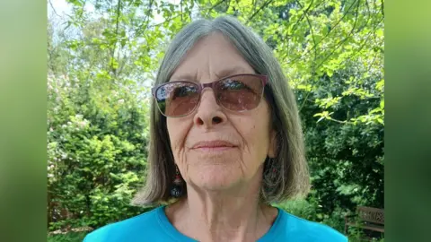 Maldon District Green Party/Facebook Isobel Doubleday has short hair and is wearing sunglasses and a blue top