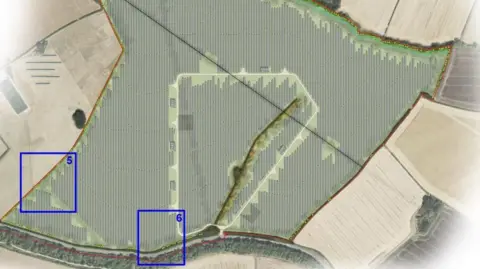 JBM SOLAR PROJECTS Map of the area