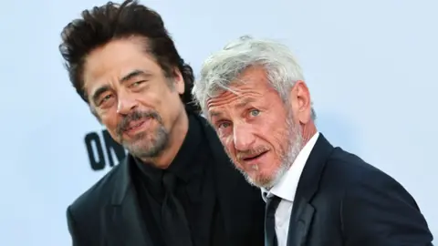 Getty Images Benicio del Toro and Sean Penn attend the world premiere of Warner Bros. Pictures' "One Battle After Another" at TCL Chinese Theatre on September 08, 2025 in Hollywood, California.