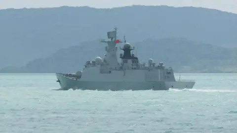 People’s Liberation Army-Navy Jiangkai-class frigate Hengyang.