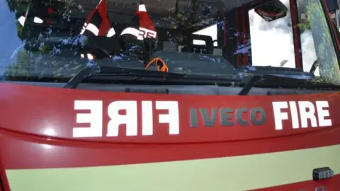 BBC Devon fire engine