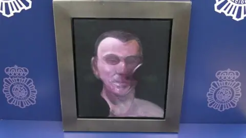 A Francis Bacon painting recovered by police in Spain