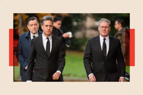 Getty Images Keir Starmer alongside Ed Miliband (pictured on the left)