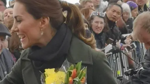 PA Media Kate Middleton in Blackpool in 2019