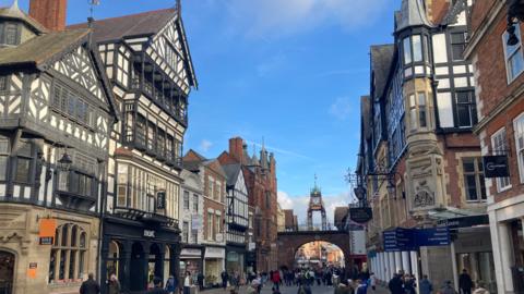 A general view of Chester city centre
