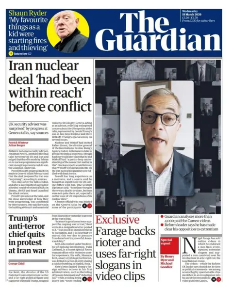 "Iran nuclear deal 'had been within reach' before conflict" reads the headline of the Guardian. 