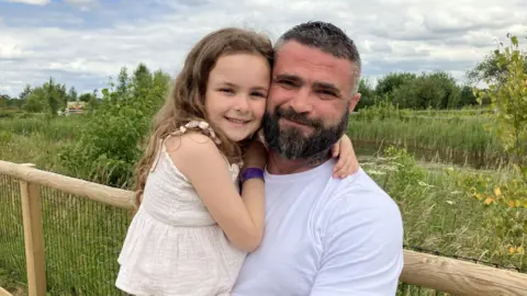 BBC Ashley Barton and his daughter Willow