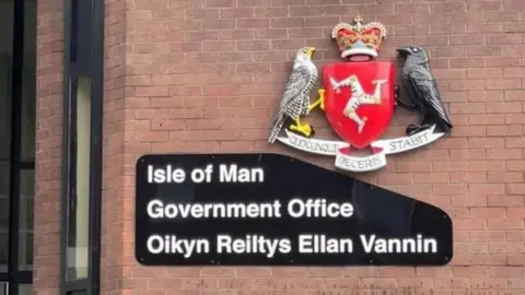 BBC Isle of Man Government sign