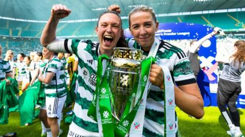Celtic won the SWPL title on goal difference from Rangers