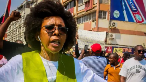 Luamba Muinga Protest organiser Laura Macedo.
