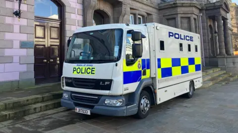 BBC A States of Jersey Police van
