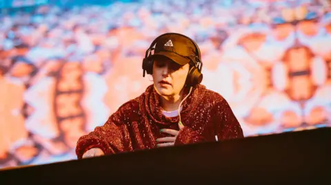 Nadine Ballantyne Annie Mac on stage at Bristol Sounds