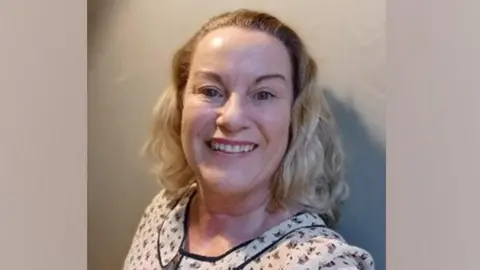 Redcar & Cleveland Borough Council A selfie of Teresa Hannaway, a learning disability nurse who has taken part in the exhibition.