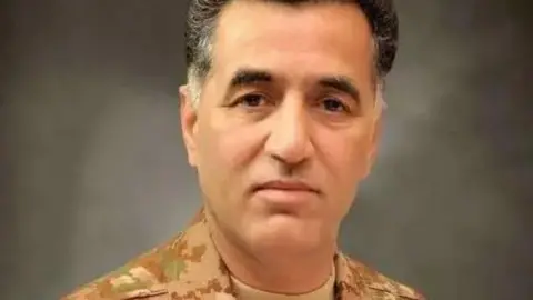 Pakistan Military An image of Faiz Hameed wearing military fatigues. 