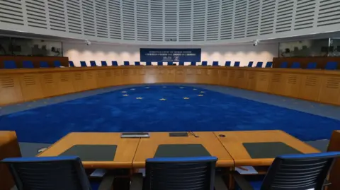 The main courtroom of the ECHR 