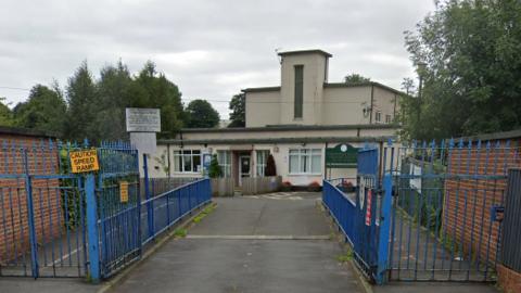Entrance to Thorney Primary School