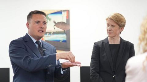 Wes Streeting with NHS England Chief Executive Amanda Pritchard at the Abbey Medical Centre, London, on 8 July, 2024 