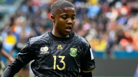 Bambanani Mbane in action for South Africa