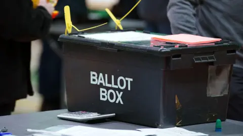 Peter Byrne/PA A ballot box