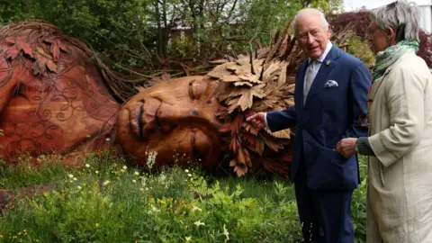 Reuters King and the sculpture of the Campaign to Protect Rural England